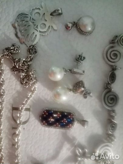 Серьги серебро СССР