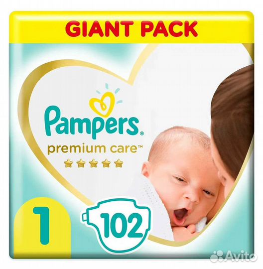 Подгузники Pampers Premium Care