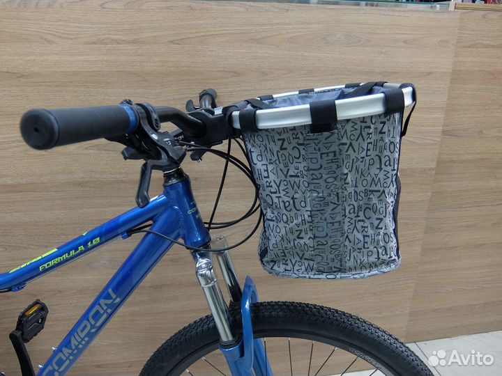 Корзина для велосипеда быстросъёмная, ткань