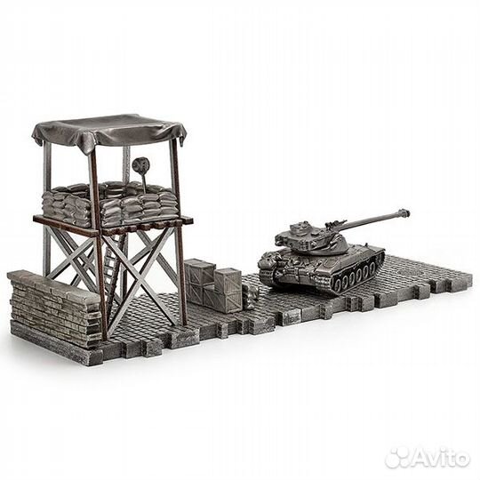 Диорама танка BAT.-chtillon 25 T из металла 1:72