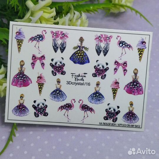 Слайдер Fashion Nails 3D crystal