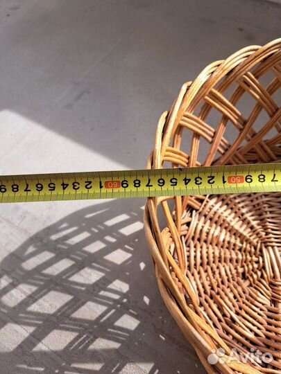 Корзина плетеная большая, для собаки или кошки