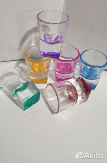 Рюмки, стопки цветные 15,20 мл