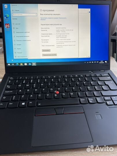 Thinkpad X1 carbon gen6 сенсор i7 8550/16gb/512gb