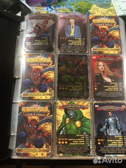 Карточки человек паук герои и злодеи