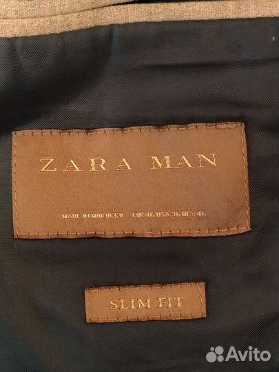 Пиджак мужской серый Zara