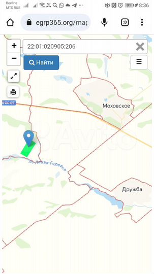 Участок 41,48 га (СНТ, ДНП)