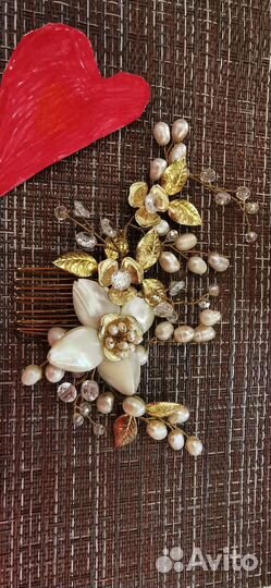 Заколка для волос ручная работа