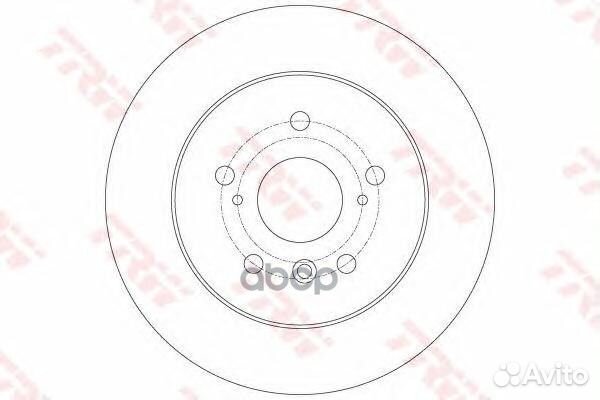 Диск тормозной зад DF6176 TRW