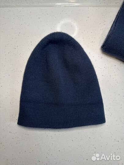 Комплект на зиму шапка и шарф вязанные, р.54-60 см