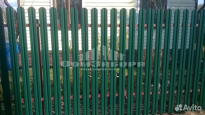 Забор из евроштакетника под ключ