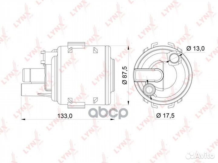Фильтр топливный 'LF-246M lynxauto