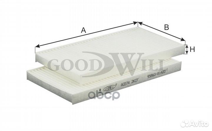 Фильтр салона suzuki Grand Vitara goodwill AG 574