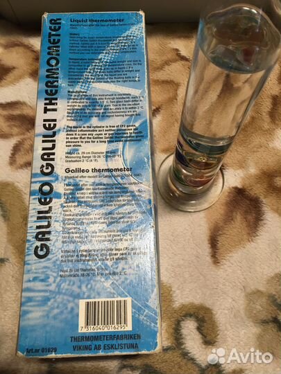 Термометр Галилео Жидкостный термометр Интерьерный