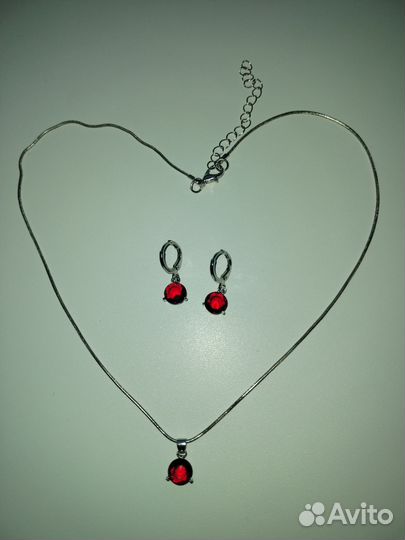 Серьги, броши, комплект