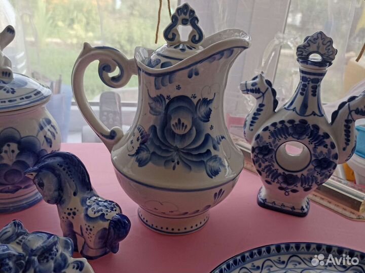 Фарфоровая посуда гжель