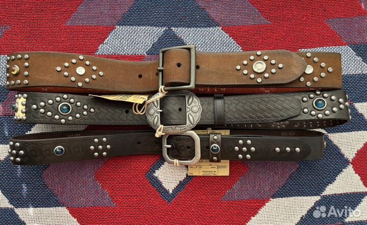 Ремень мужской RRL Ralph Lauren Double RL