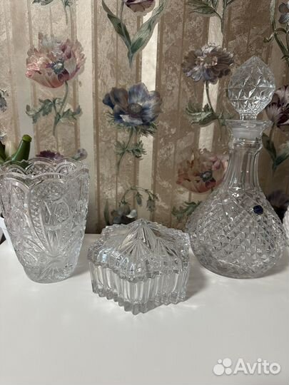 Хрусталь графин bohemia ваза шкатулка звезда