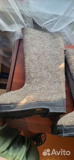 Валенки мужские на резиновой подошве