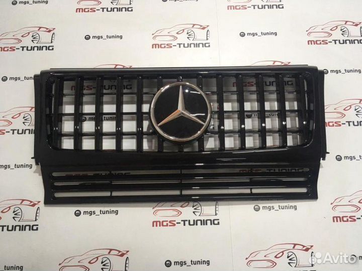 Решетка Мерседес G-Class GT Черная Дистроник