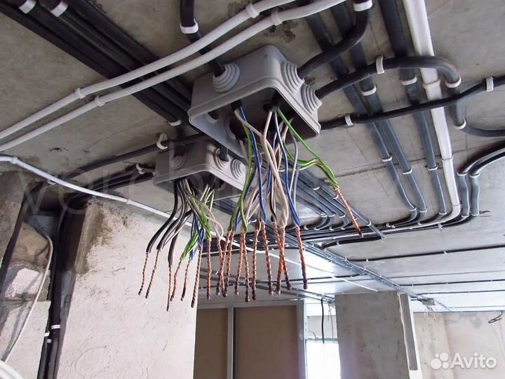 Услуги электрика.Электромонтажные работы под ключ