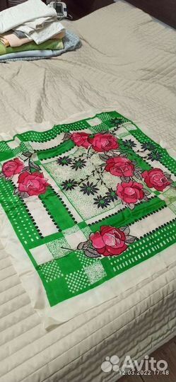 Шапка норковая женская, платки