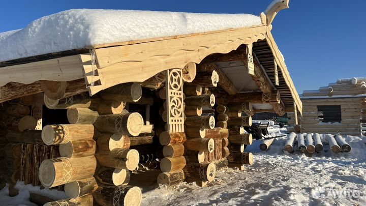 Сруб Супер Бани 7,5 на 5 из сухой Северной сосны