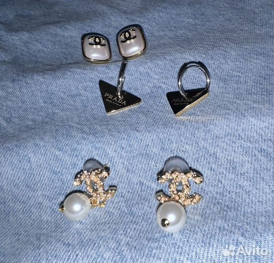 Серьги chanel винтаж