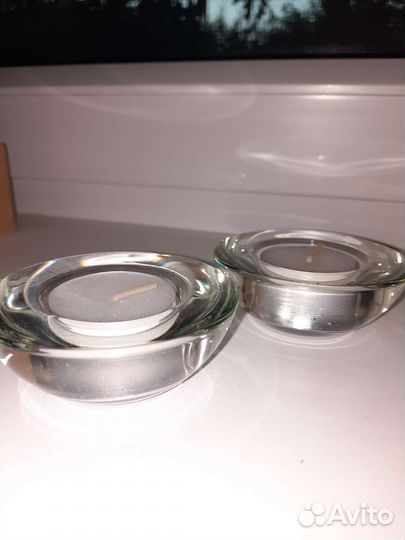 Подсвечник стекло винтаж