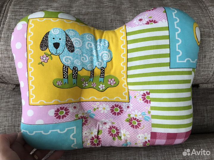 Ортопедическая подушка-бабочка для новорожденных