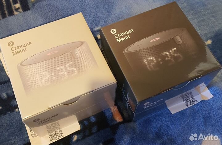 Умная колонка Яндекс Станция Мини с часами новая