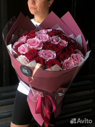 Букет 51 роза цветы букеты роз