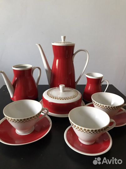 Кофейный сервиз гдр фарфор