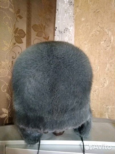 Шапка-ушанка норковая