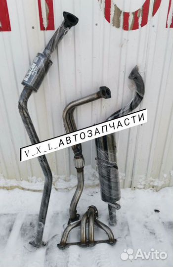 Прямоток ваз 2101-2107(комплект выхлопа)