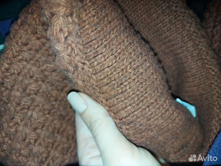 Шапка и снуд с шерстью