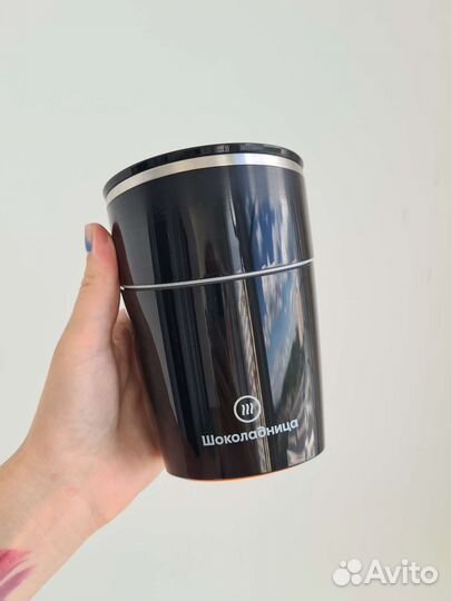 Термокружка Шоколадница с защитой от проливания