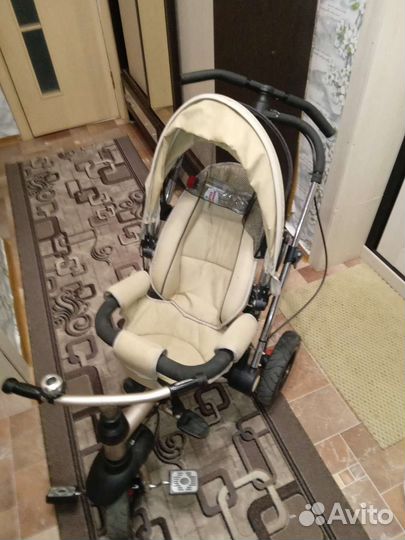 Велосипед коляска с ручкой