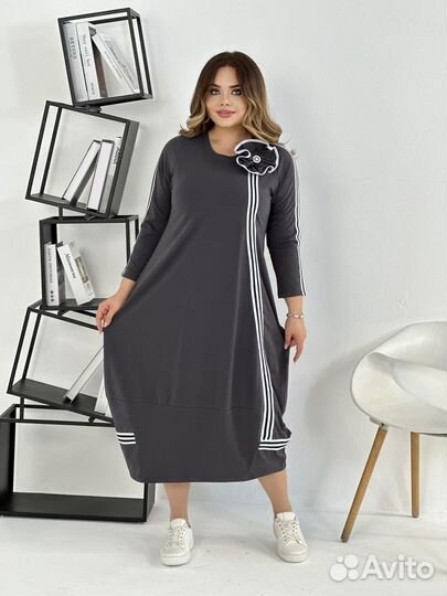 Нарядное женское платье plus size 52/56/60/64