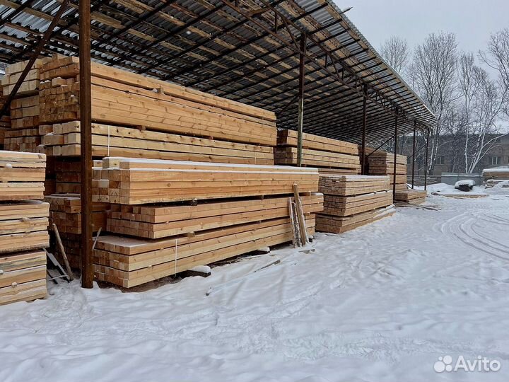 Доска обрезная 50х100х6000мм