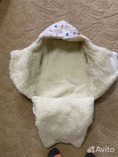 Зимний конверт на выписку