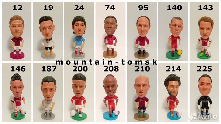 Фигурки футболистов Роналду, Месси, Холанн