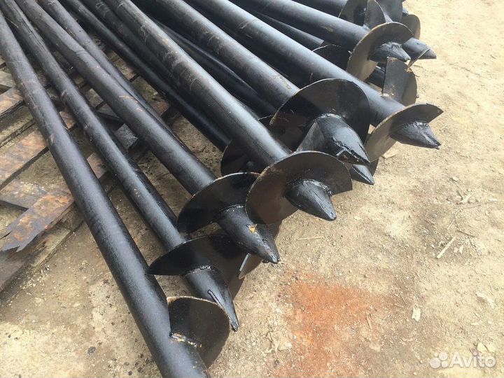 Винтовые сваи железные, все размеры