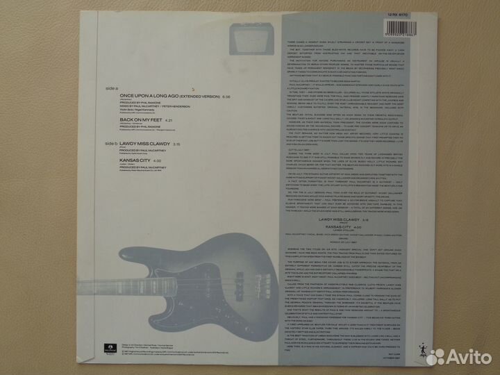 Paul McCartney/Once Upon A Long Ago/1987/UK