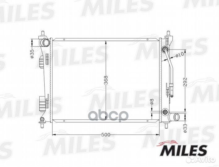 Радиатор (паяный) hyundai solaris / KIA RIO 1.4