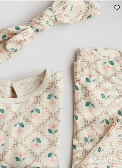 Костюм для девочки с повязкой hm 68 86 92