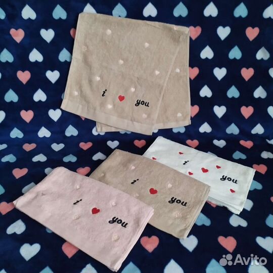 Полотенце сердечки