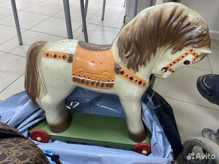 Краснокамская игрушка лошадка(прессопилки)