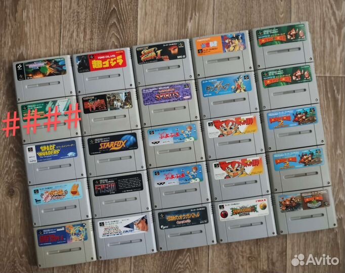 Картриджи Nintendo Super Famicom Japan оригинал