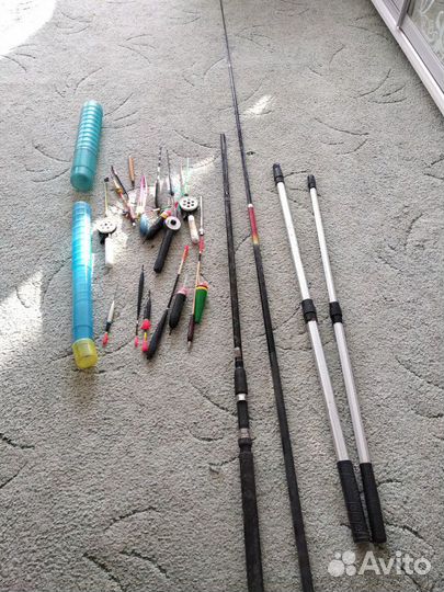 Удочки/поплавки/приманки/сеть